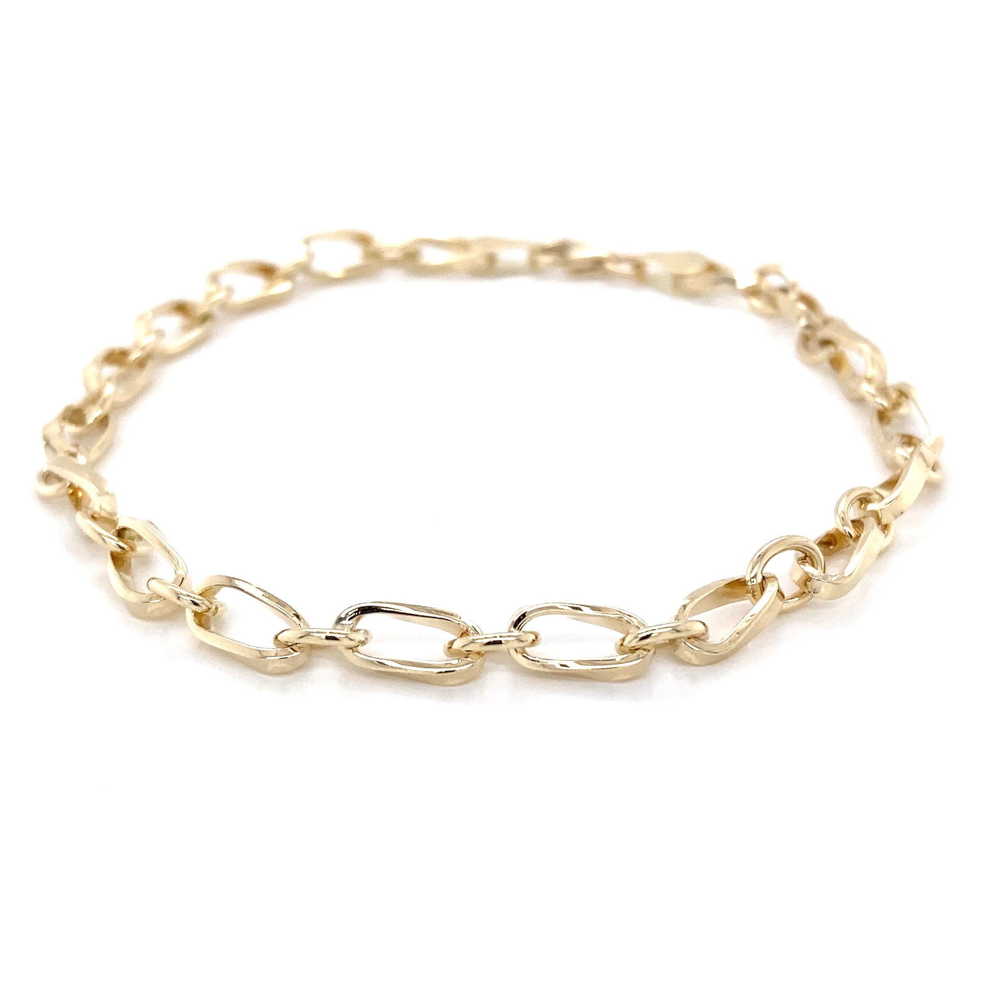 Yellow Gold Twisted Link Style Bracelet Gardiner Brothers