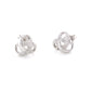 White Gold Diamond Knot Style Earrings Gardiner Brothers