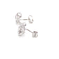 White Gold Diamond Knot Style Earrings Gardiner Brothers