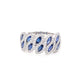 Marquise shaped Sapphire and round brilliant cut diamond dress ring Gardiner Brothers