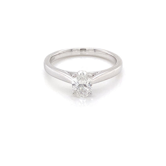 Oval Shaped Diamond Solitaire ring - 0.61cts Gardiner Brothers