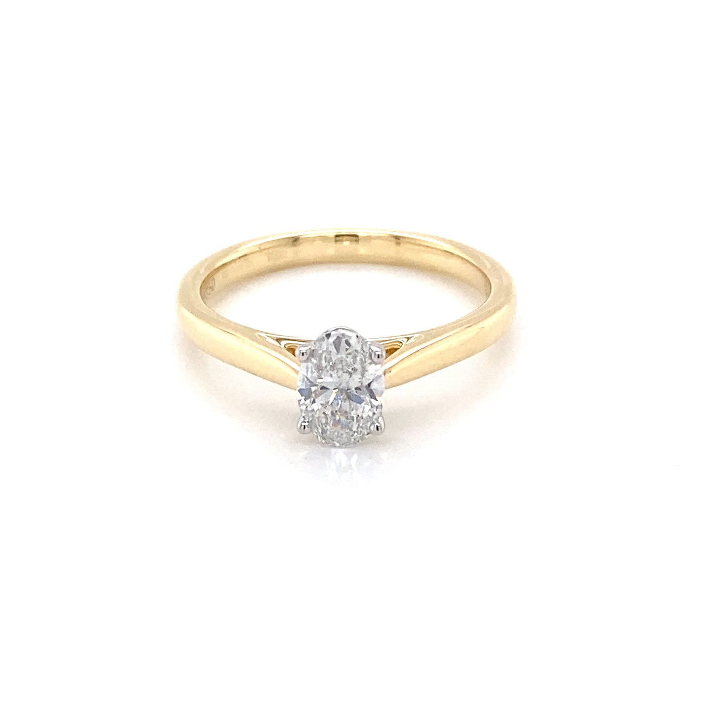 Oval Shaped Diamond Solitaire ring - 0.61cts Gardiner Brothers