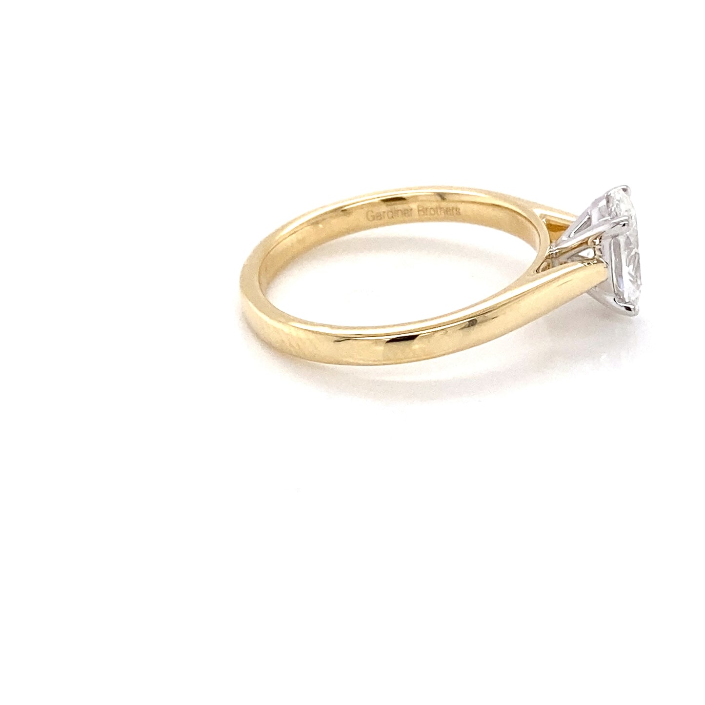 Oval Shaped Diamond Solitaire Ring - 0.90cts Gardiner Brothers