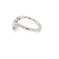 Round brilliant cut diamond wishbone style ring Gardiner Brothers