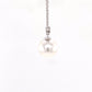 Akoya Pearl and single round brilliant cut diamond drop pendant Gardiner Brothers