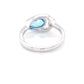 Pear shaped Topaz and round brilliant cut diamond ring Gardiner Brothers