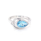 Pear shaped Topaz and round brilliant cut diamond ring Gardiner Brothers