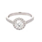 Aurora Cut Diamond Halo Ring - 0.91cts Gardiner Brothers