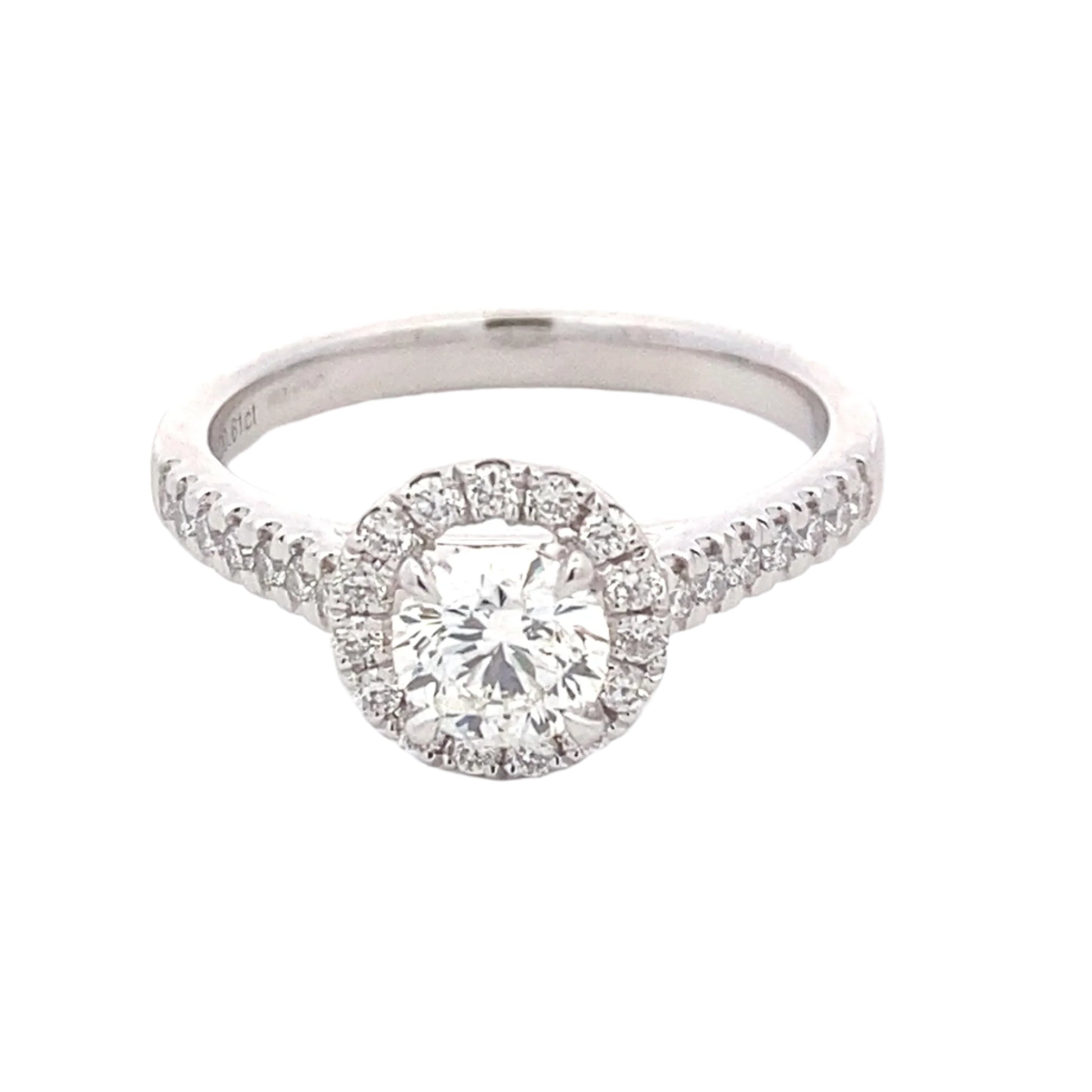 Aurora Cut Diamond Halo Ring - 0.91cts Gardiner Brothers
