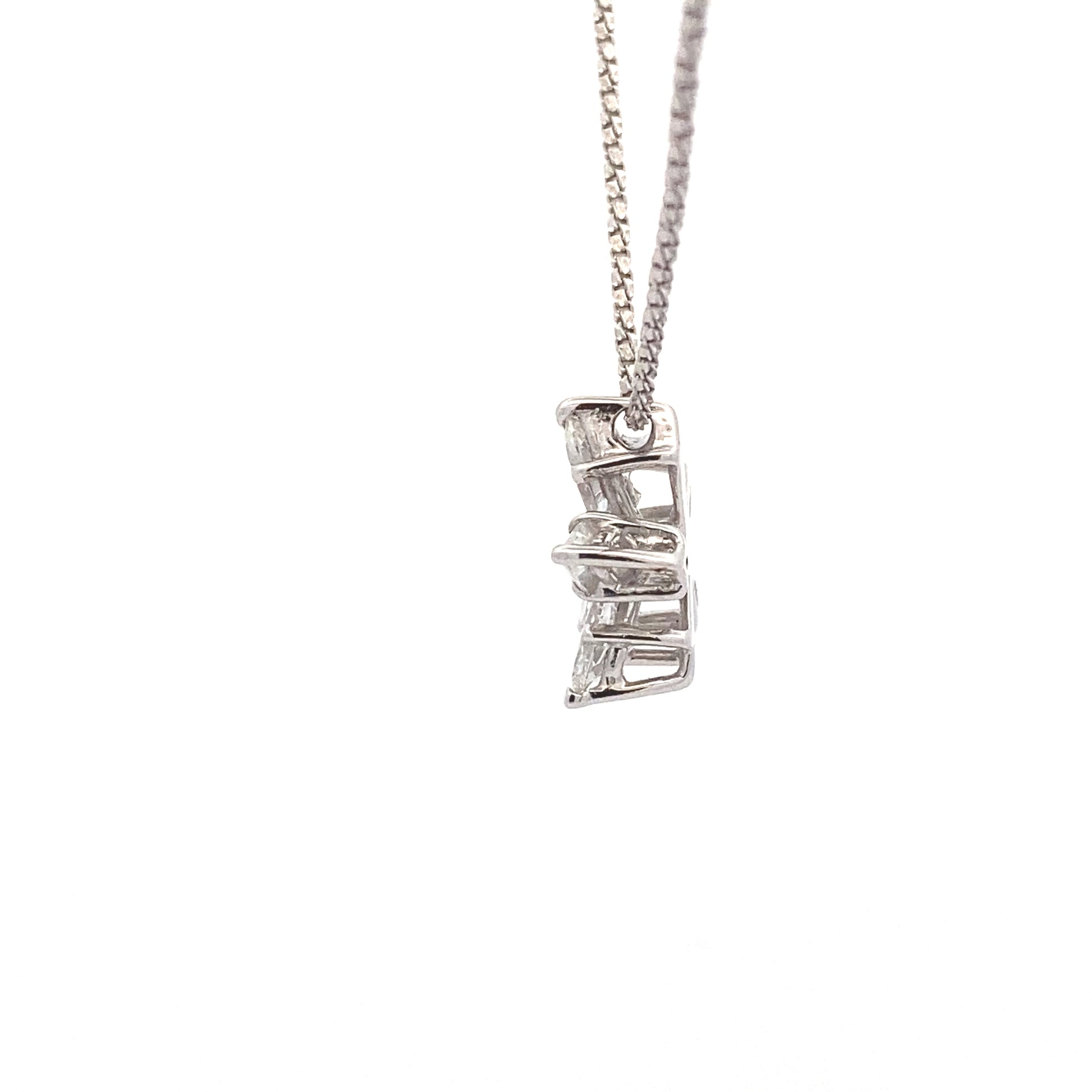 Marquise Shaped Diamond Star Pendant - 1.00cts Gardiner Brothers