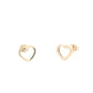 Yellow Gold Open Heart Style Earring Gardiner Brothers