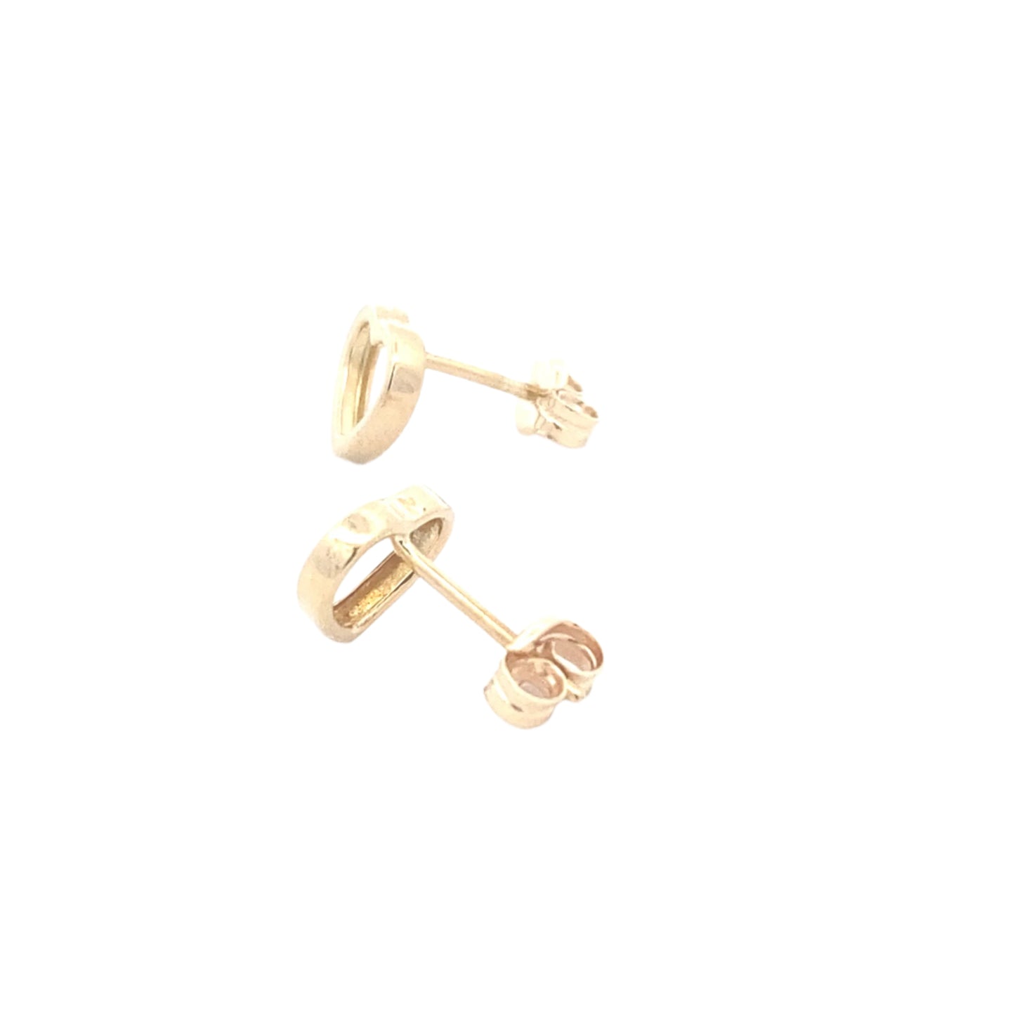 Yellow Gold Open Heart Style Earring Gardiner Brothers