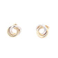 Yellow and white gold interlocking circles earrings Gardiner Brothers