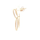 Yellow Gold Oval Shaped drop earring Gardiner Brothers