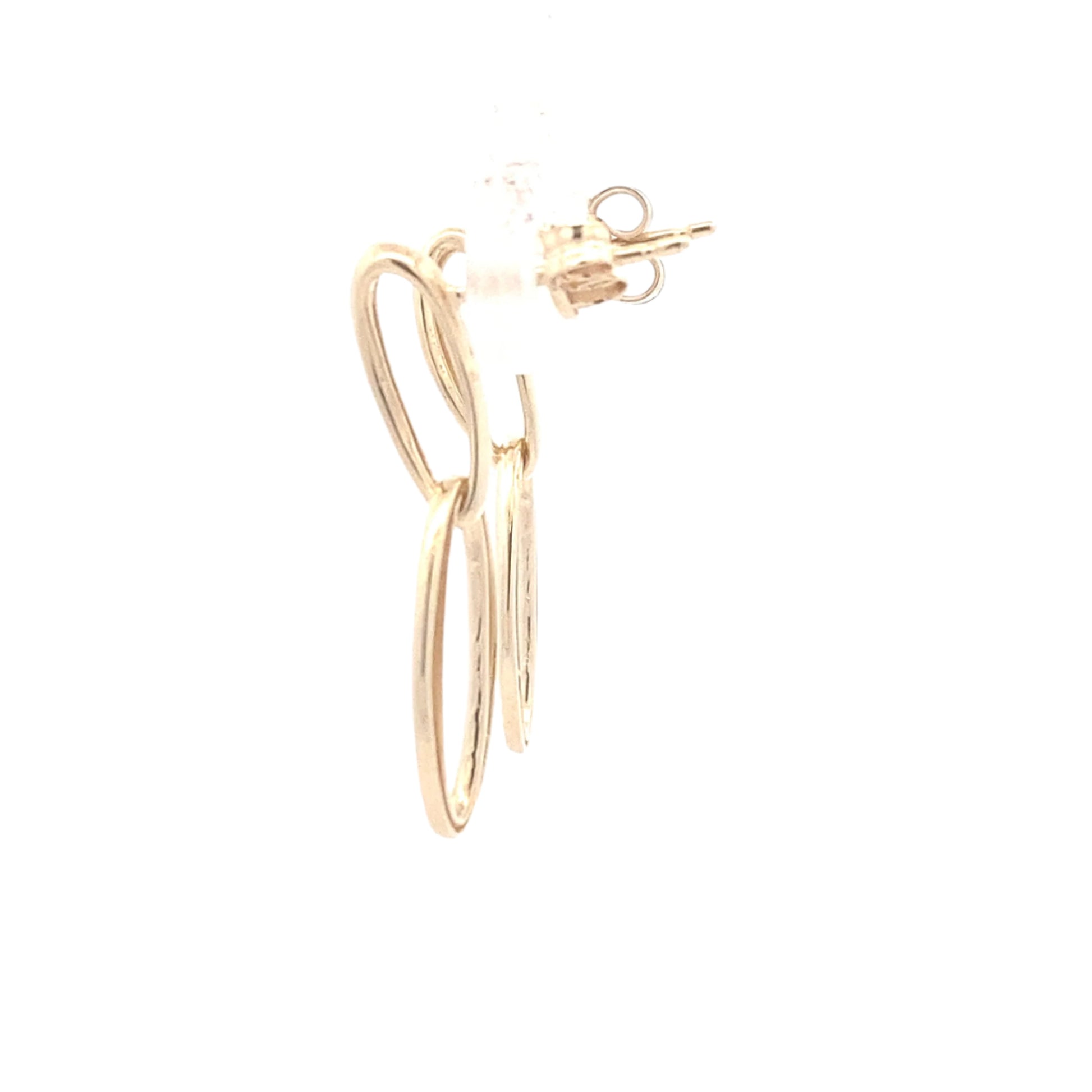 Yellow Gold Oval Shaped drop earring Gardiner Brothers