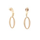 Yellow Gold Oval Shaped drop earring Gardiner Brothers