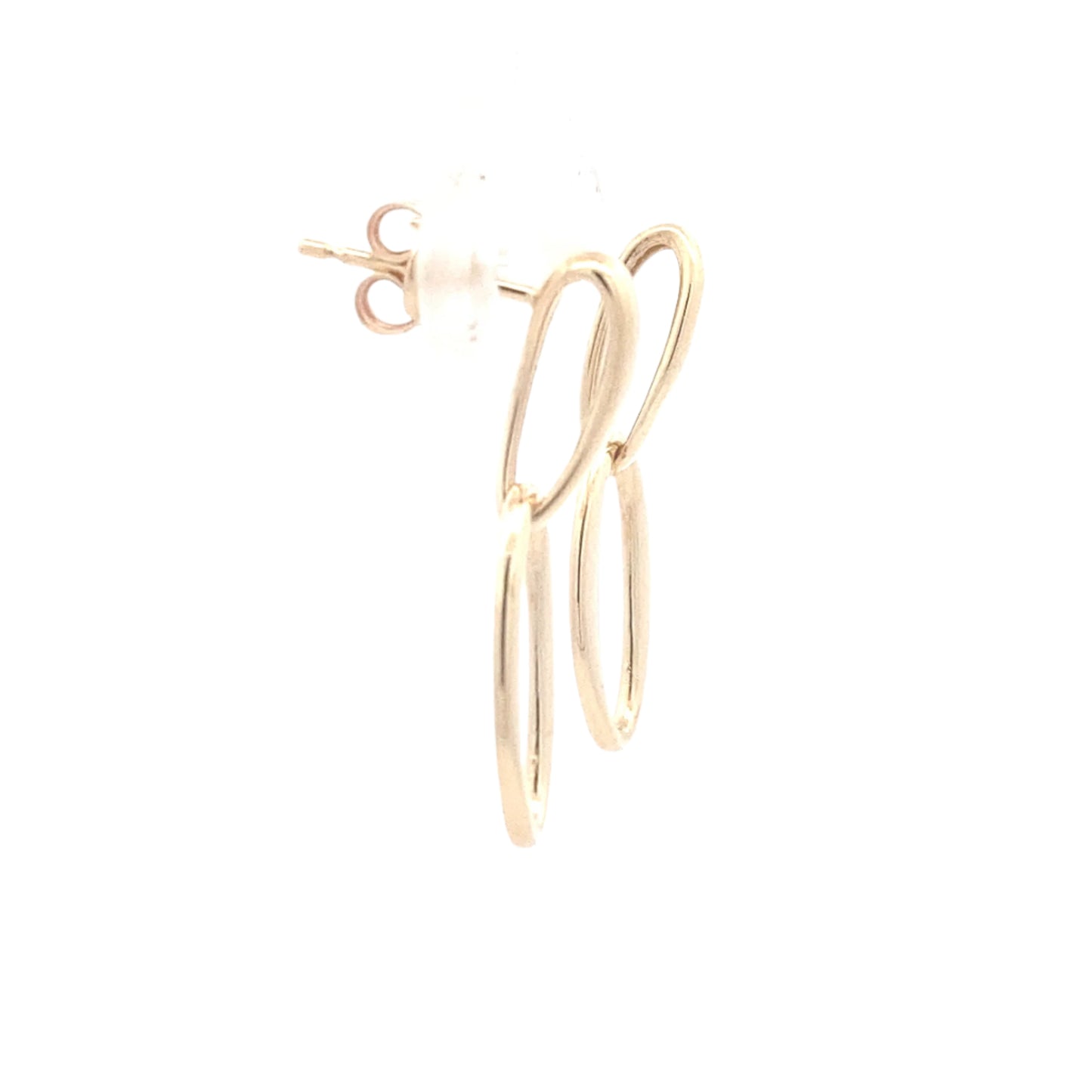 Yellow Gold Oval Shaped drop earring Gardiner Brothers