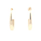Yellow Gold Half Hoop Style Earrings Gardiner Brothers