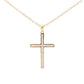 Yellow gold cross pendant set with round brilliant cut diamonds Gardiner Brothers