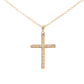 Yellow gold cross pendant set with round brilliant cut diamonds Gardiner Brothers