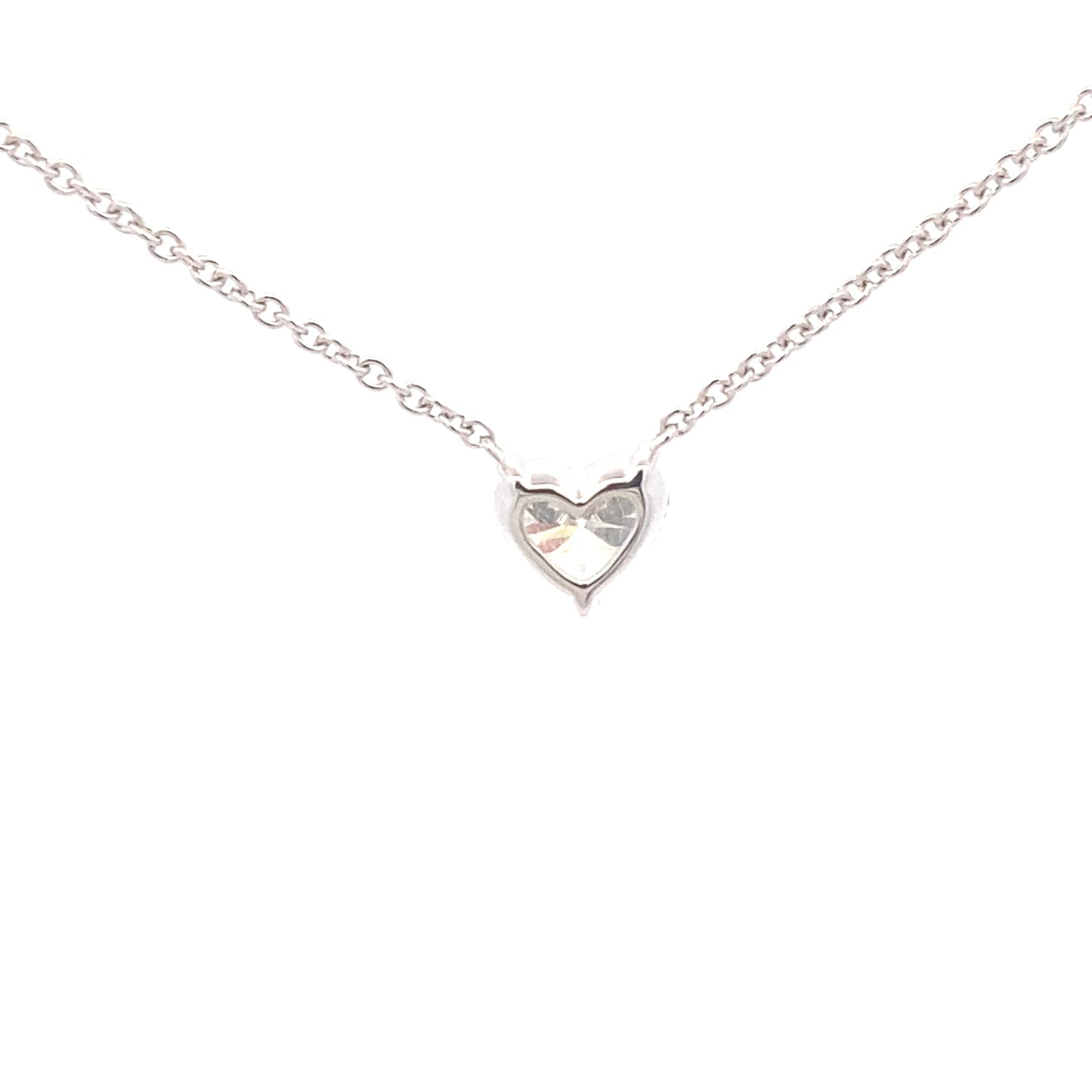 Heart Shaped diamond, floating solitaire pendant - 1.03cts Gardiner Brothers