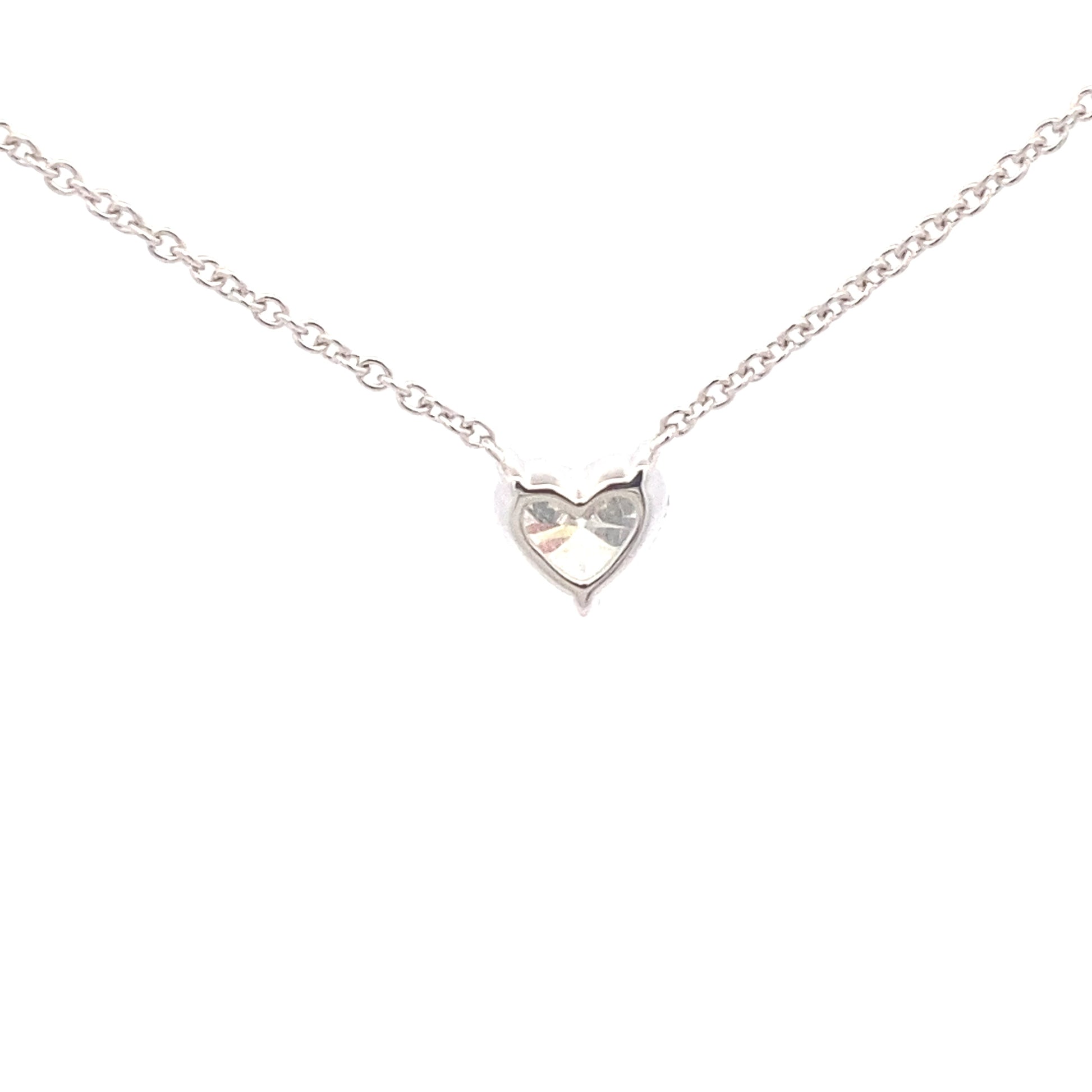 Heart Shaped diamond, floating solitaire pendant - 1.03cts Gardiner Brothers