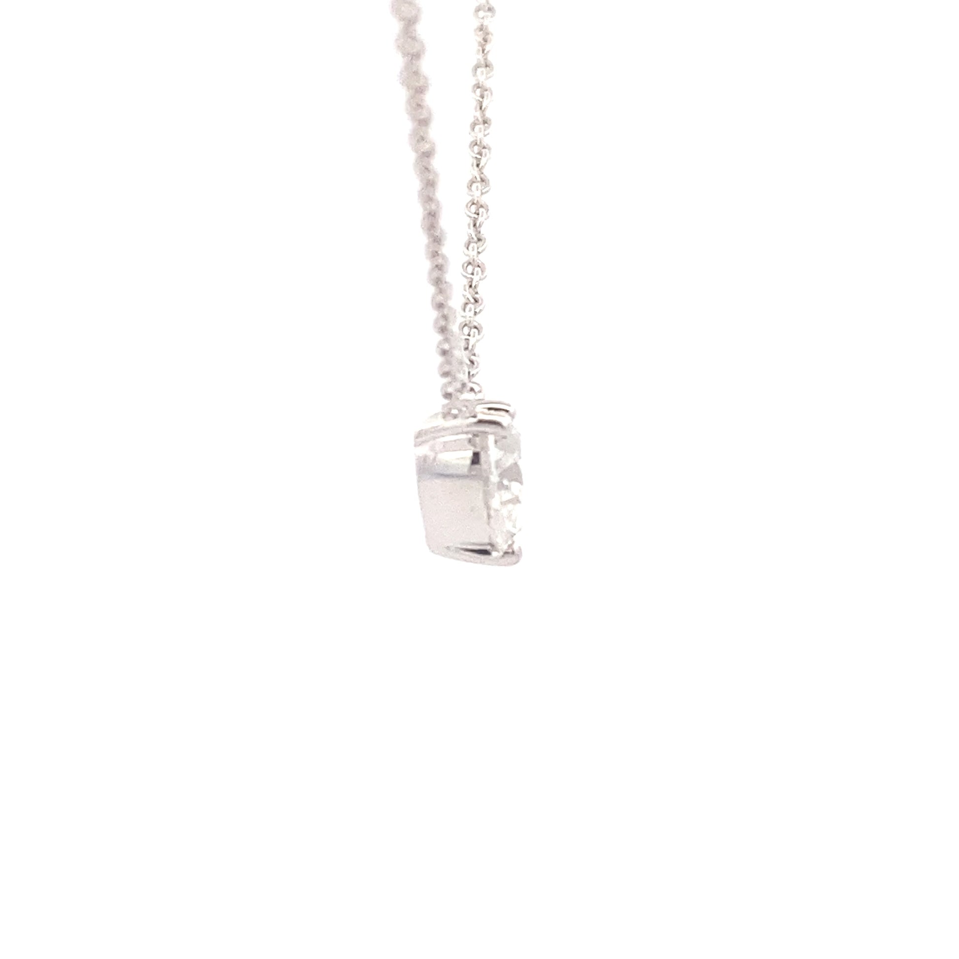 Heart Shaped diamond, floating solitaire pendant - 1.03cts Gardiner Brothers