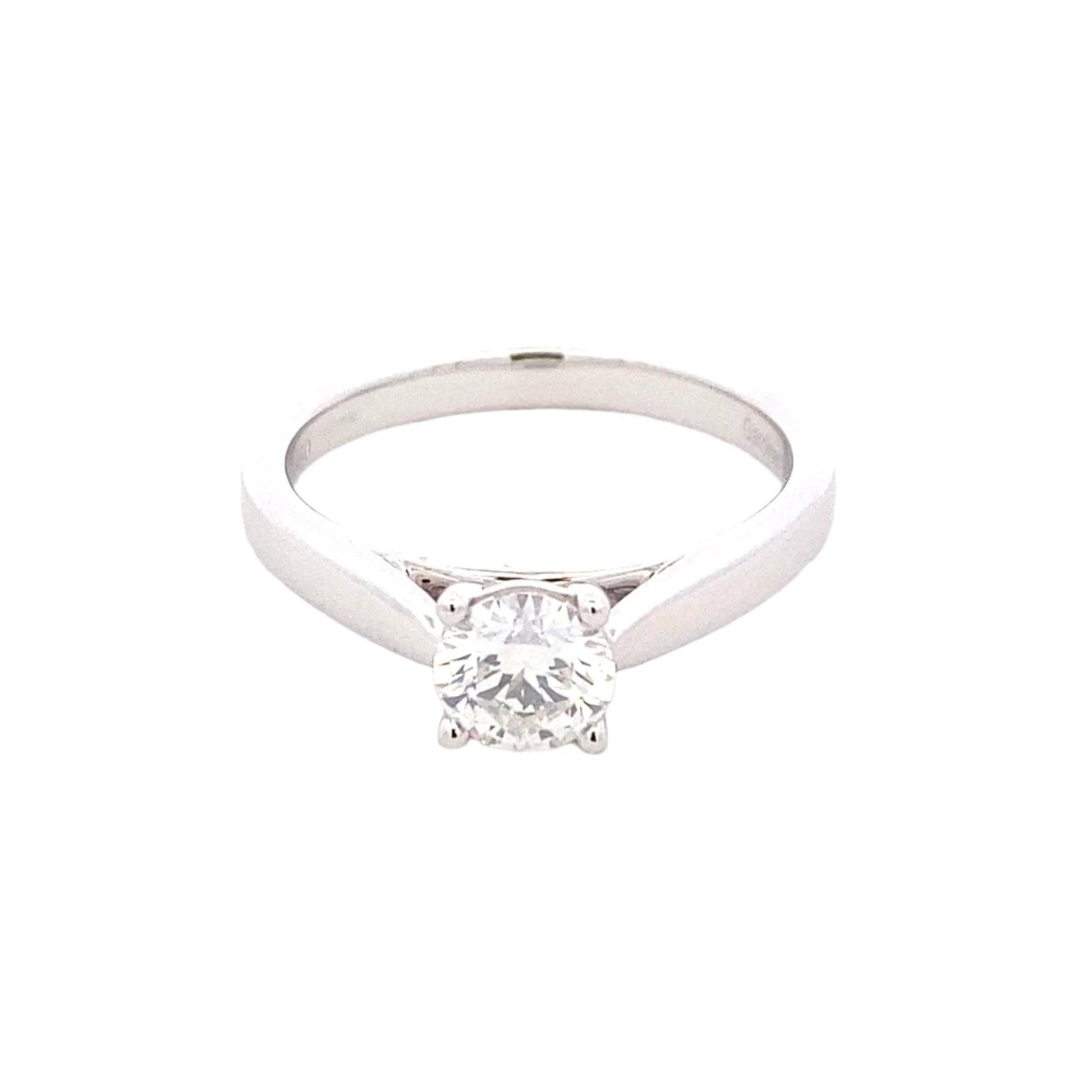 Round Brilliant Cut Diamond Solitaire Ring - 0.61cts Gardiner Brothers