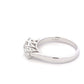 Round brilliant cut diamond 3 stone ring - 0.84cts Gardiner Brothers