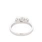 Round brilliant cut diamond 3 stone ring - 0.84cts Gardiner Brothers