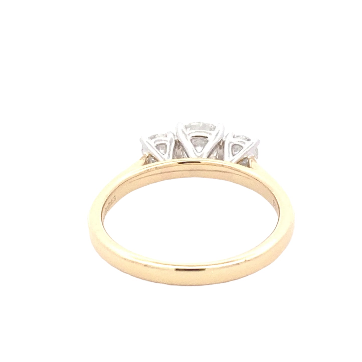 Round Brilliant Cut Diamond 3 Stone Ring - 1.10cts Gardiner Brothers