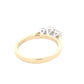 Oval and round brilliant cut diamond 3 stone ring - 0.83cts Gardiner Brothers