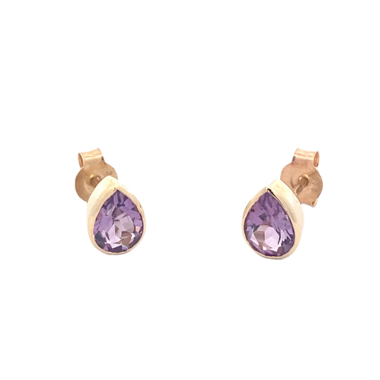 Pear Shaped Amethyst Earrings Gardiner Brothers