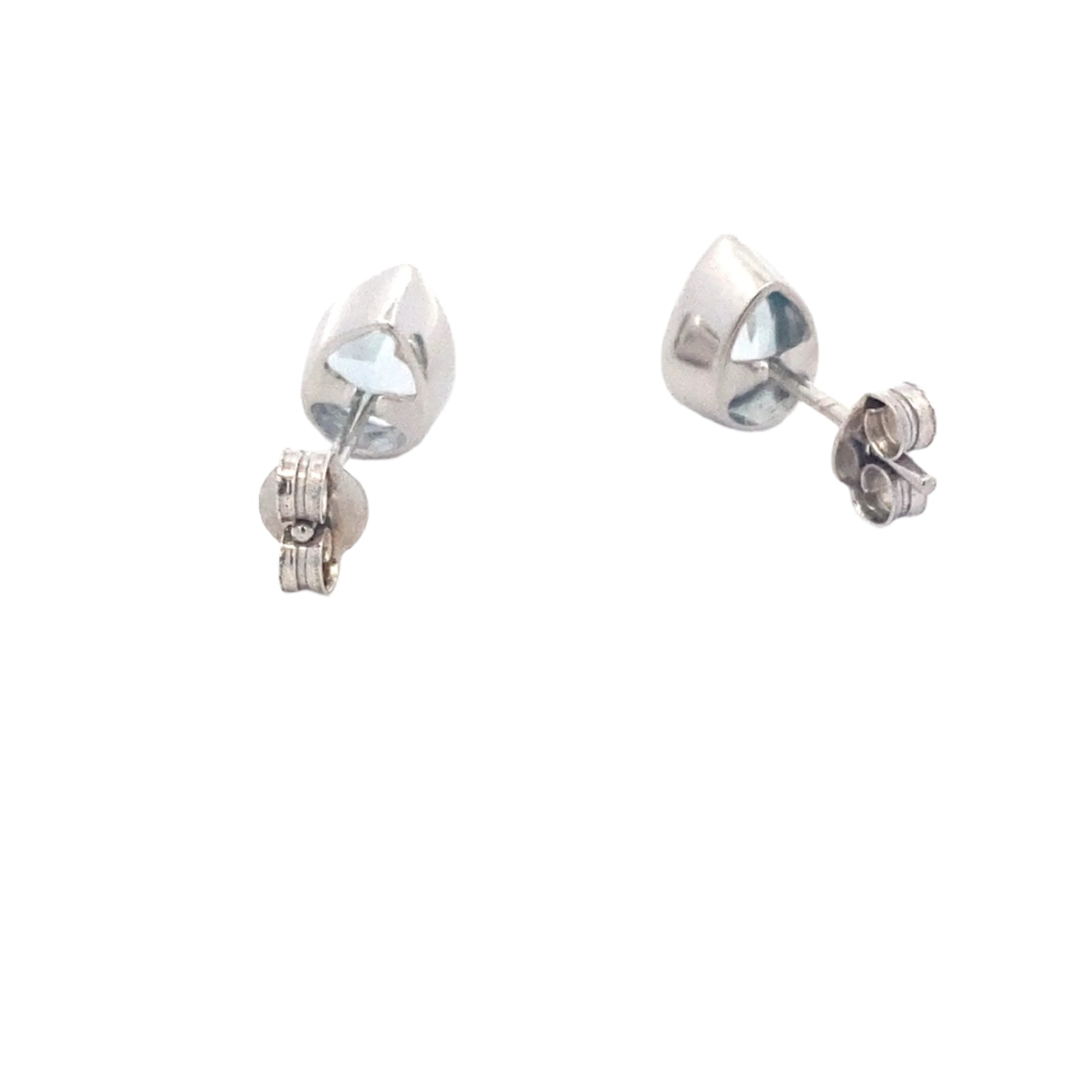 Pear Shaped Swiss Blue Topaz Earrings Gardiner Brothers