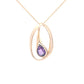 Pear Shaped Amethyst Fancy Style Pendant Gardiner Brothers