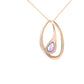 Pear Shaped Amethyst Fancy Style Pendant Gardiner Brothers