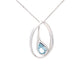 Pear Shaped Swiss Blue Topaz Fancy Style Pendant Gardiner Brothers