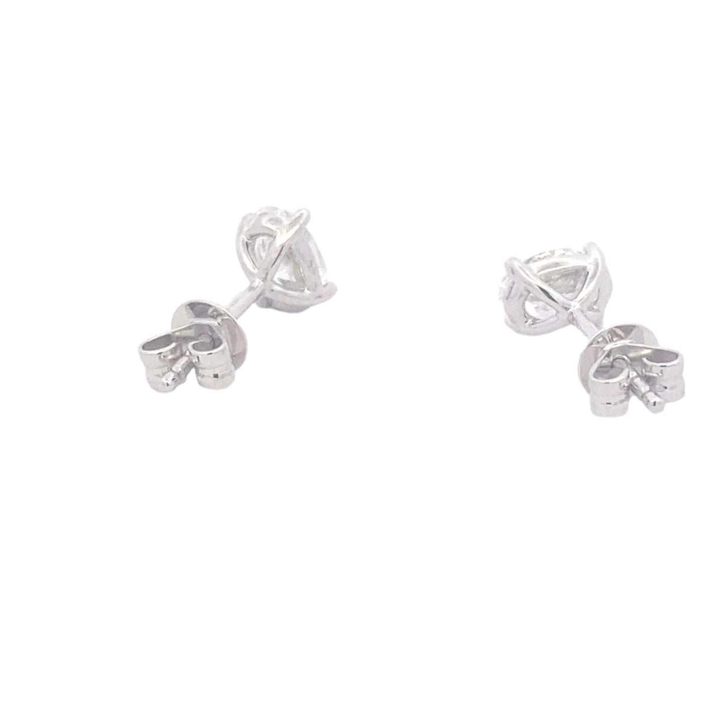 Oval Shaped Diamond Solitaire earrings - 1.02cts Gardiner Brothers