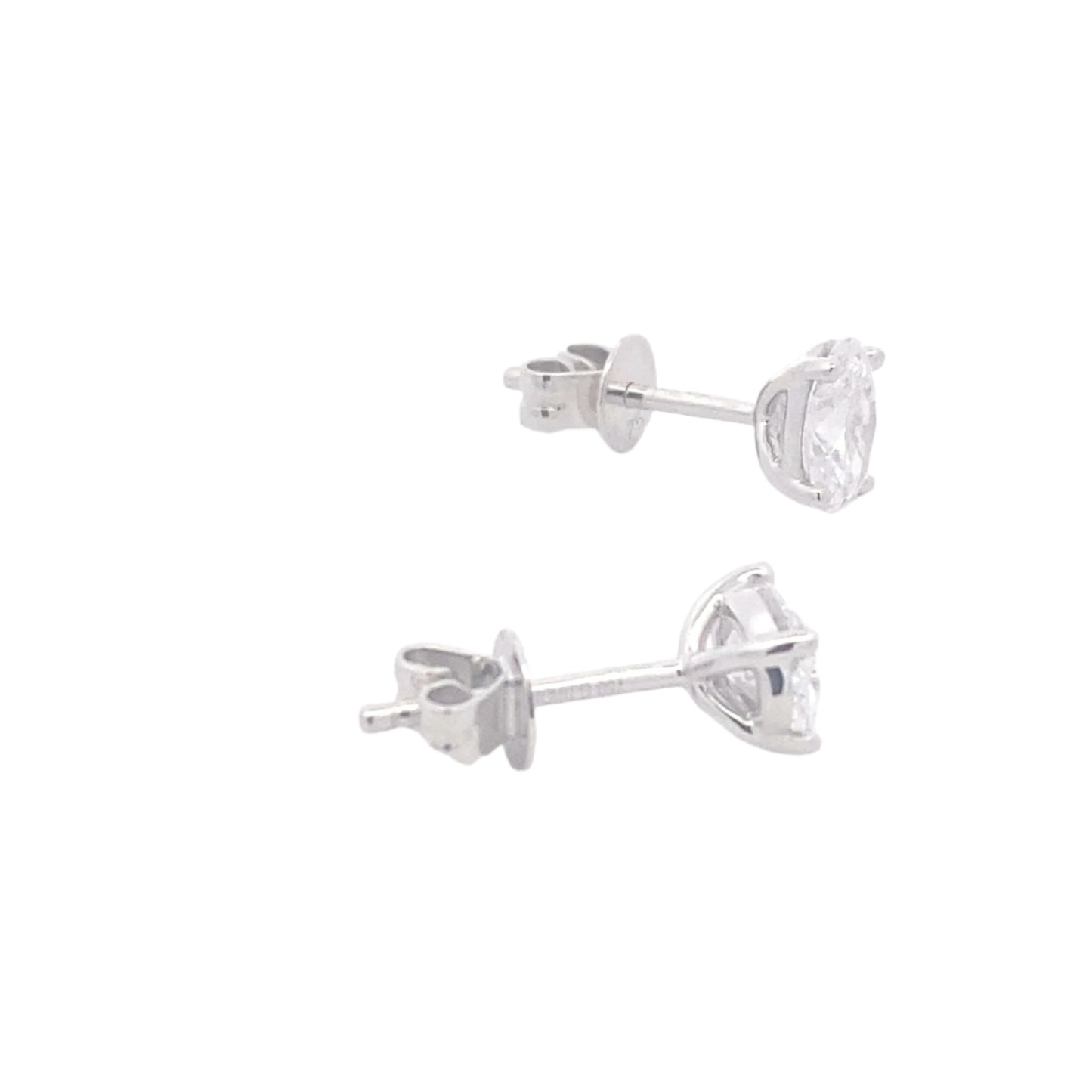 Oval Shaped Diamond Solitaire earrings - 1.02cts Gardiner Brothers