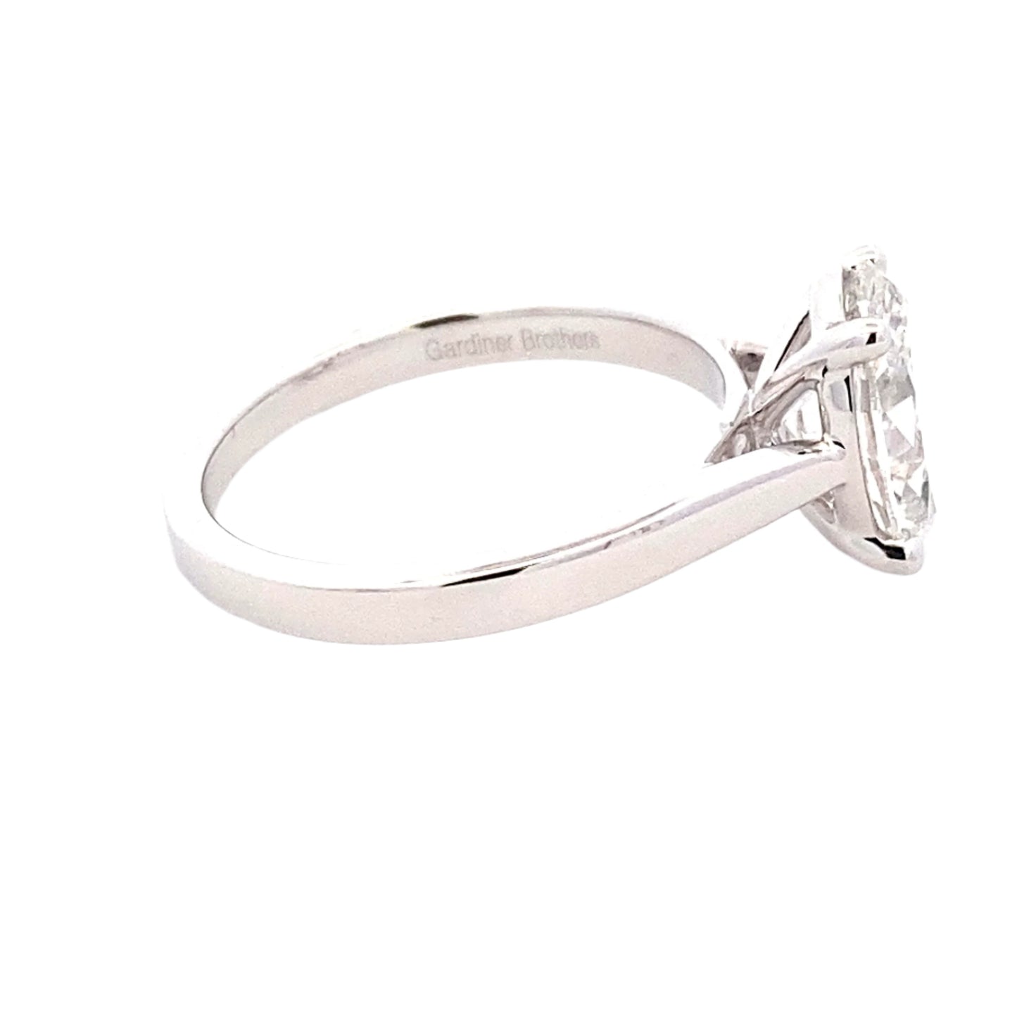 Oval shaped diamond solitaire ring - 2.05cts Gardiner Brothers