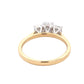 Radiant Cut Diamond 3 Stone Ring - 1.32cts Gardiner Brothers