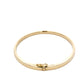 Yellow Gold 4mm solid bangle with a Court profile Gardiner Brothers
