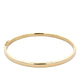 Yellow Gold 4mm solid bangle with a Court profile Gardiner Brothers