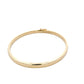 Yellow Gold 4mm solid bangle with a Court profile Gardiner Brothers