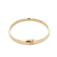 Yellow gold 6mm solid bangle with a court profile Gardiner Brothers