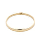 Yellow gold 6mm solid bangle with a court profile Gardiner Brothers