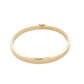 Yellow gold 5mm solid bangle in a flat profile with rounded edges Gardiner Brothers