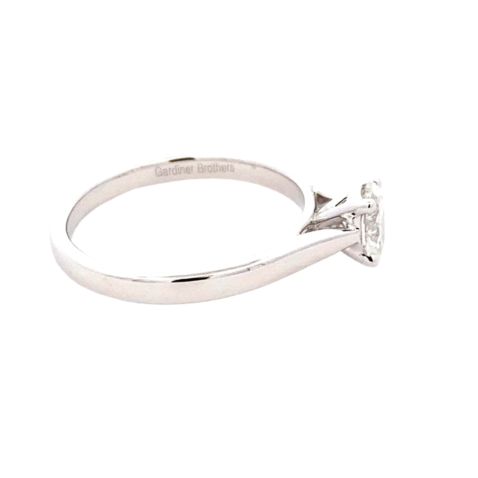 Oval Shaped Diamond Solitaire Ring - 0.50cts Gardiner Brothers