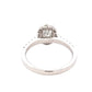 Oval shaped diamond halo cluster style ring - 1.00cts Gardiner Brothers