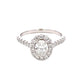 Oval Shaped Diamond Halo Cluster Ring Ring - 1.10cts Gardiner Brothers